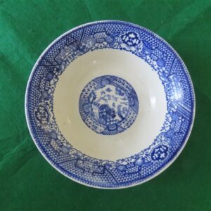 Vintage Blue Willow Cereal Bowl Classic Blue White Transferware Dinnerware 1