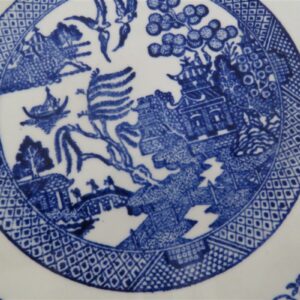 Vintage Blue Willow Salad Plate Classic Blue White Transferware Dinnerware 2