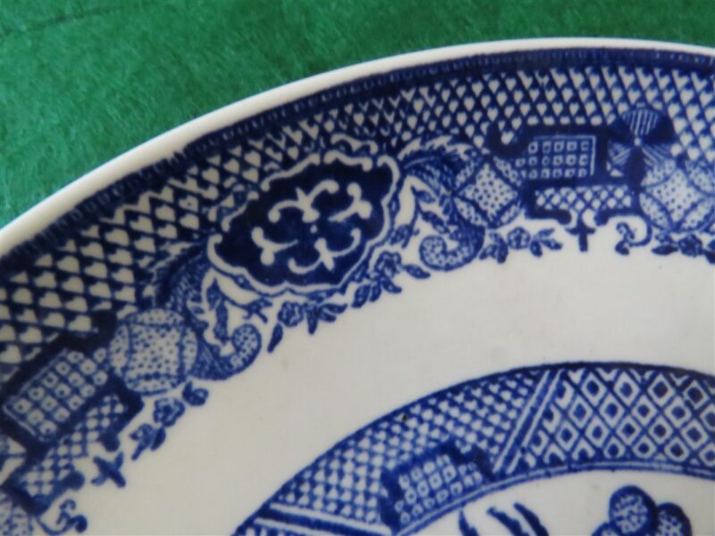 Vintage Blue Willow Salad Plate Classic Blue White Transferware Dinnerware 3