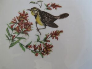 Schumann Arzberg Bavaria Germany, Oriole Bird Chop Plate, 2