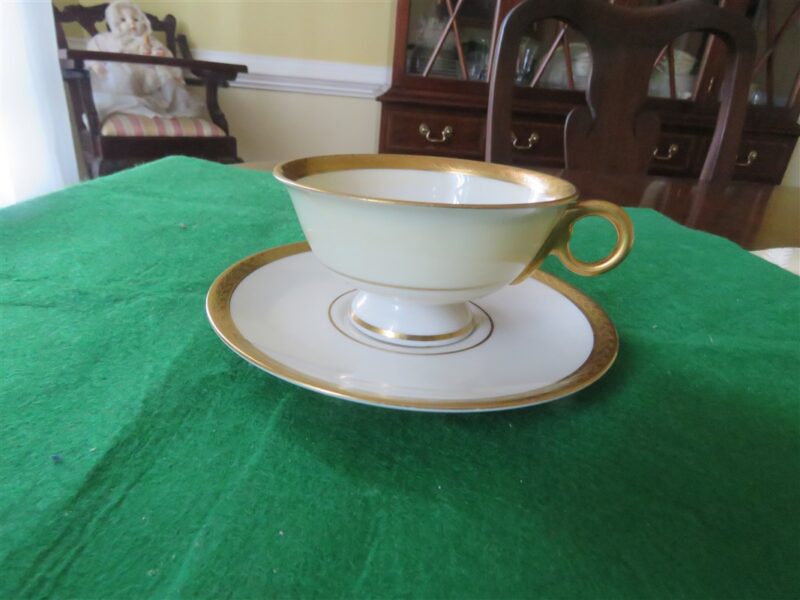 Theodore Haviland New York Corinth Tea Cup + Saucer, Corinth pattern. 1