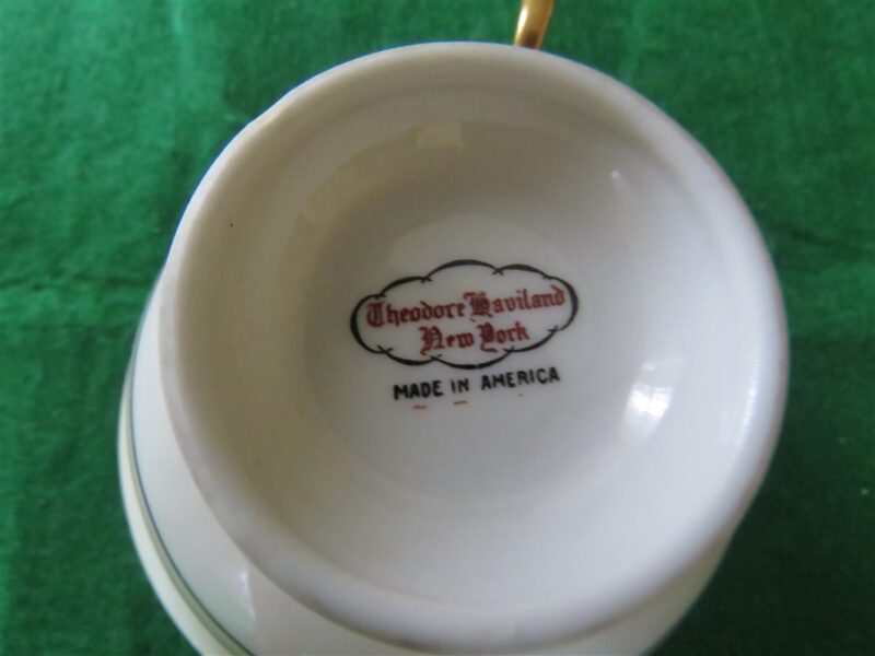 Theodore Haviland New York Corinth Tea Cup + Saucer, Corinth pattern. 7