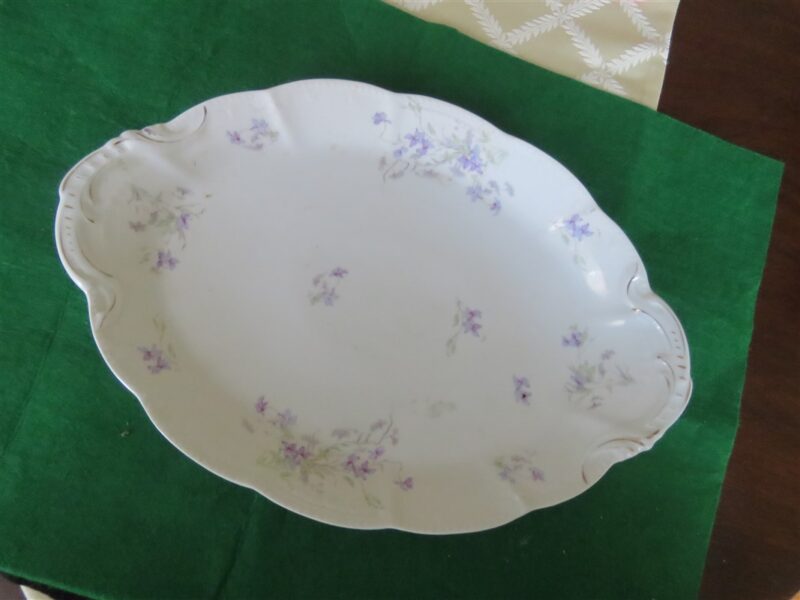 Platter by Bassett Limoges Austria. Floral pattern. 1