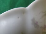 Gravy Boat by Bassett Limoges Austria Purple Flowers, Green/Gray Leaves 7