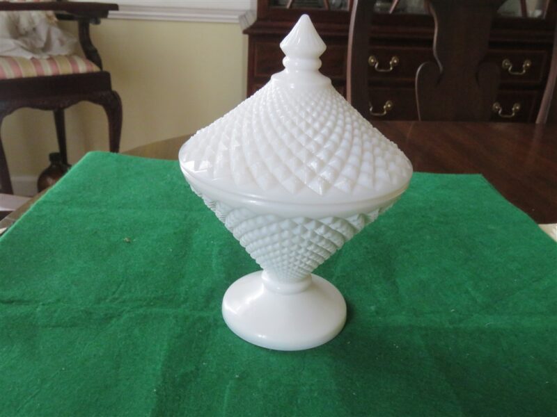 Glass Lidded Candy Dish Westmoreland Glass 1