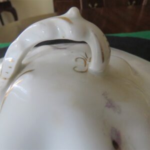 Covered Bowl Bassett Limoges Austria Floral 2