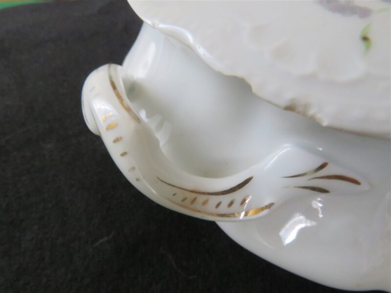 Covered Bowl Bassett Limoges Austria Floral - Image 3