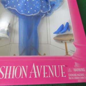 MATTEL BARBIE FASHION AVENUE OUTFIT CLOTHING BLUE SILVER 2