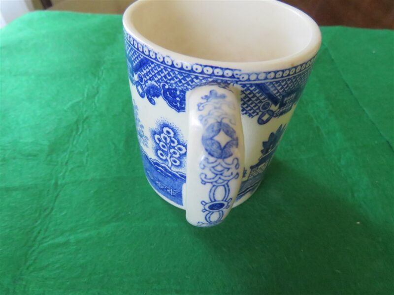  BLUE WILLOW JAPAN COFFEE MUGS KISSING BIRDS 3