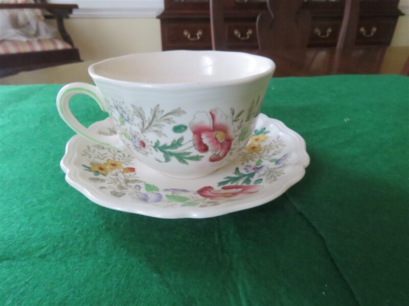 Cup & Saucer Royal Doulton Stratford Floral D.6196 a