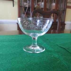 Noritake Low Sherbert Glass Bamboo Pattern 1