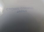 Crown Corning Soup bowl. White base. Green rim. 4