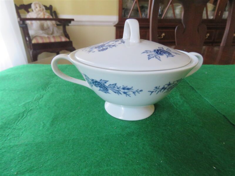 Creamer & Sugar Bowl Lennold Fine China Blue Meissen 1478 c