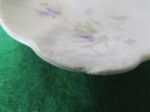 Gravy Boat by Bassett Limoges Austria Purple Flowers, Green/Gray Leaves 14