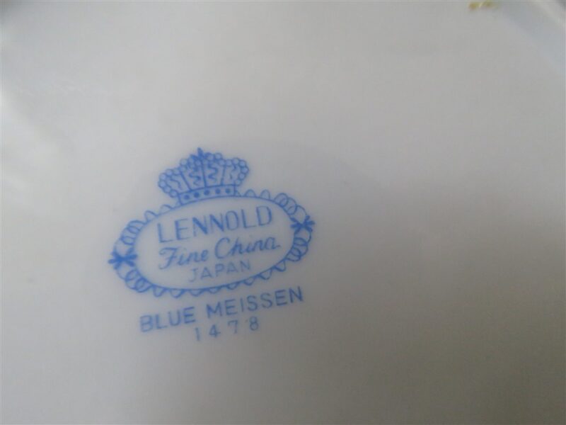 Bread Plate Lennold Fine China Blue Meissen 1478 d