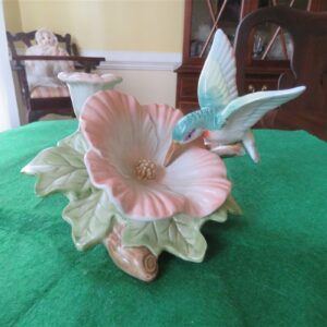 Fitz & Floyd Hummingbird and Hibiscus Candle Holder 1