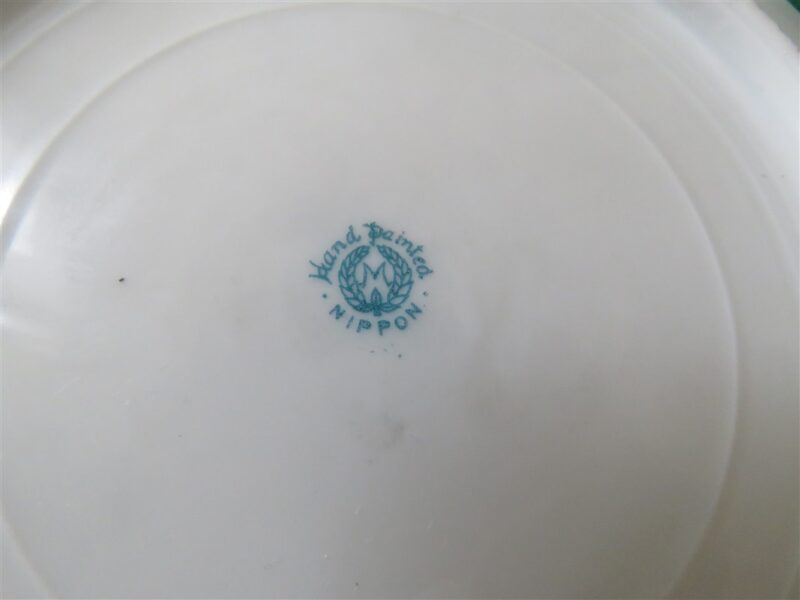 Nippon Gold Salad Plate Marked M Raised gold trim. Hand painted. 5