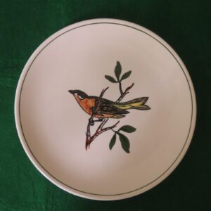 Luncheon Plates With Bird Blue Ridge Pottery Southern Potteries A pair of Plates. 2