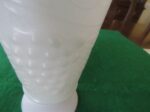 Footed Water Glass Grape Pattern Milk Glass Anchor Hocking 2