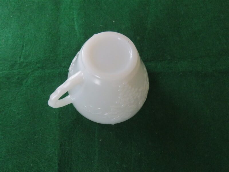 Milk Glass Punch Bowl Harvest Grape Pattern Anchor Hocking 21