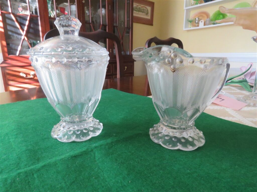 Gorham 1831 Lead Crystal Creamer And Sugar Bowl Emily’s Attic Collection 3