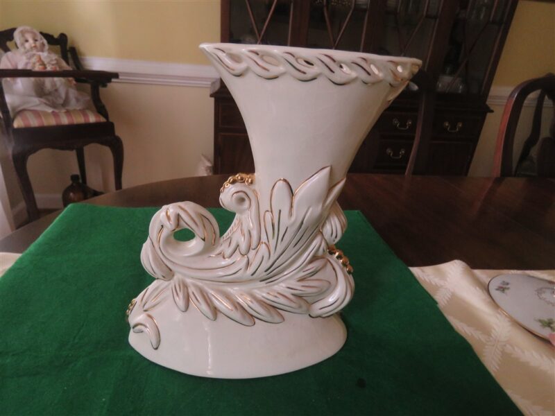 Horn Of Plenty Flower Vase With Roses 3