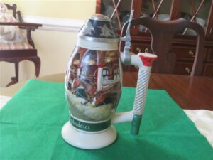 Budweiser Anheuser-Busch Clydesdales Hitch at Home 20005 Lidded Stein 7