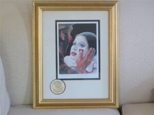 Signed Print Emmett Kelly Original Circus Collection “A Helping Hand” 1