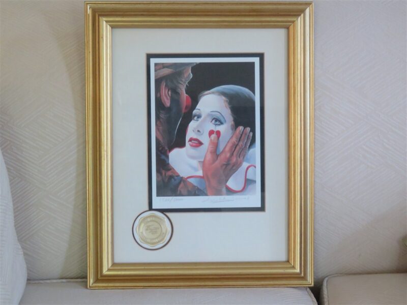Signed Print Emmett Kelly Original Circus Collection “A Helping Hand” 1