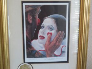 Signed Print Emmett Kelly Original Circus Collection “A Helping Hand” 2