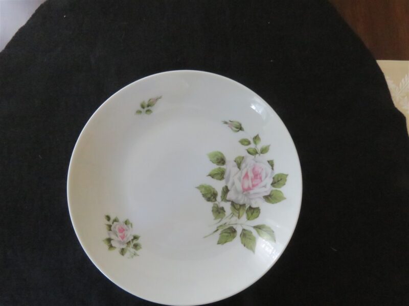 Louis Lourioux Porcelain Coupe Soup Bowls Rose 1