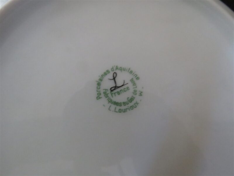 Louis Lourioux Porcelain Coupe Soup Bowls Rose 4