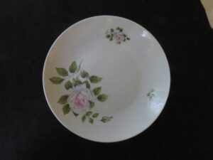 Louis Lourioux Porcelain Luncheon Plate Rose 1