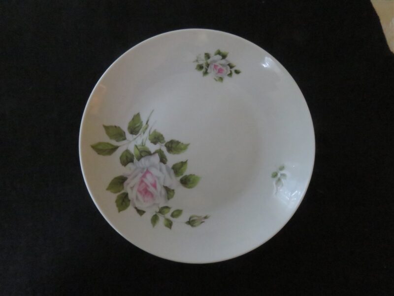 Louis Lourioux Porcelain Luncheon Plate Rose 1