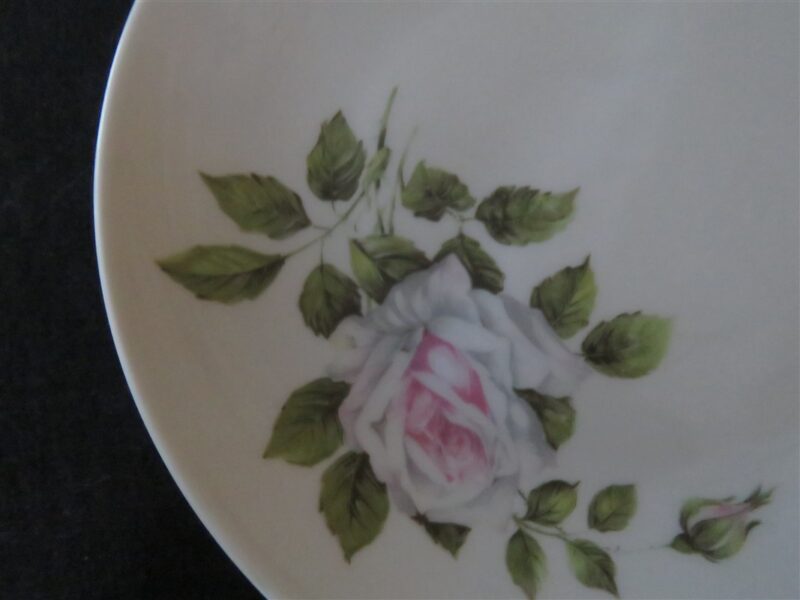 Louis Lourioux Porcelain Luncheon Plate Rose 2