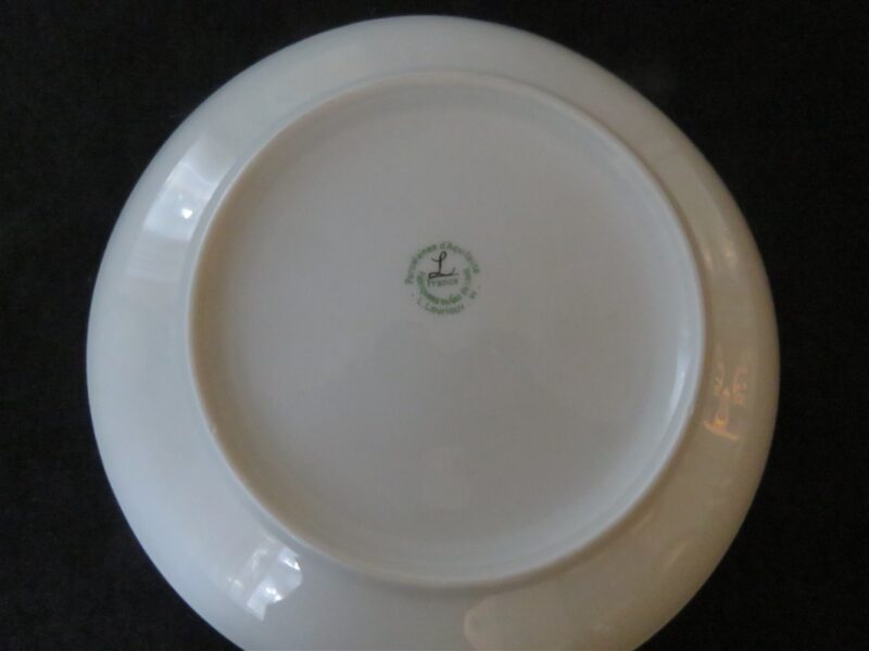 Louis Lourioux Porcelain Luncheon Plate Rose 3