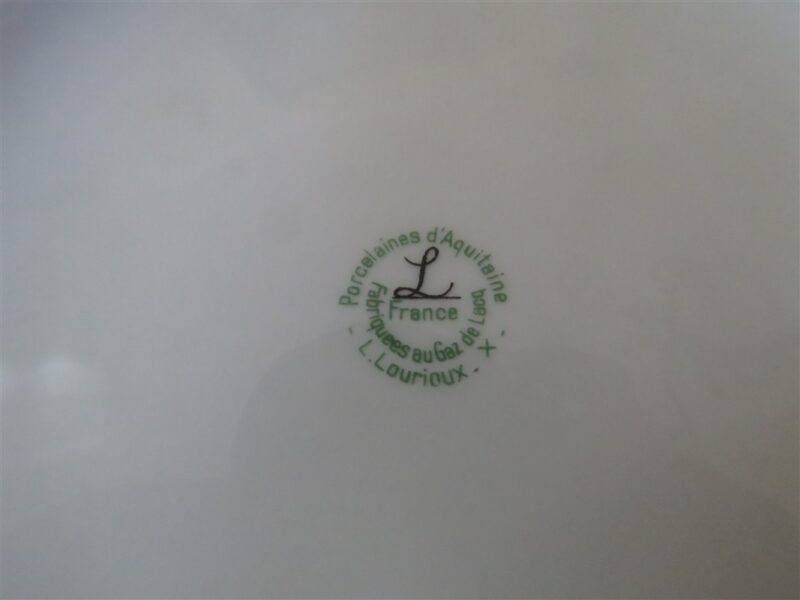 Louis Lourioux Dinner Plate Floral Rose 4