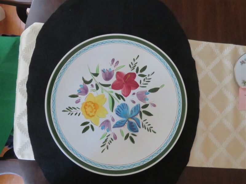 Stangle Platter Country Garden 14 ¼ inches diameter. 1