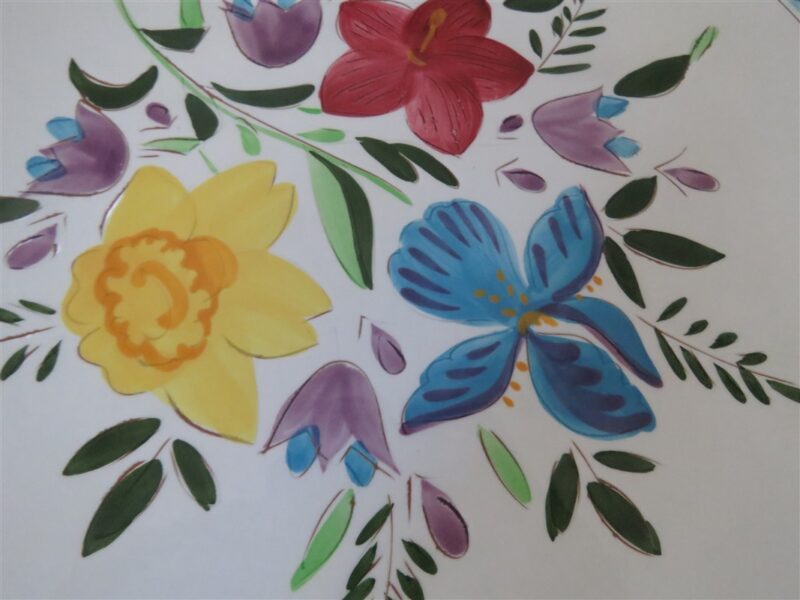 Stangle Platter Country Garden 14 ¼ inches diameter. 2