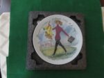 Collector Plate Henri d'Arceau Limoges Porcelaine Lesfemmes du Siecle Francoise in Trousers 1960 a6