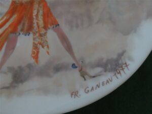 Collector Plate Henri d'Arceau Limoges Porcelaine Lesfemmes du Siecle 2