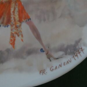 Collector Plate Henri d'Arceau Limoges Porcelaine Lesfemmes du Siecle 2