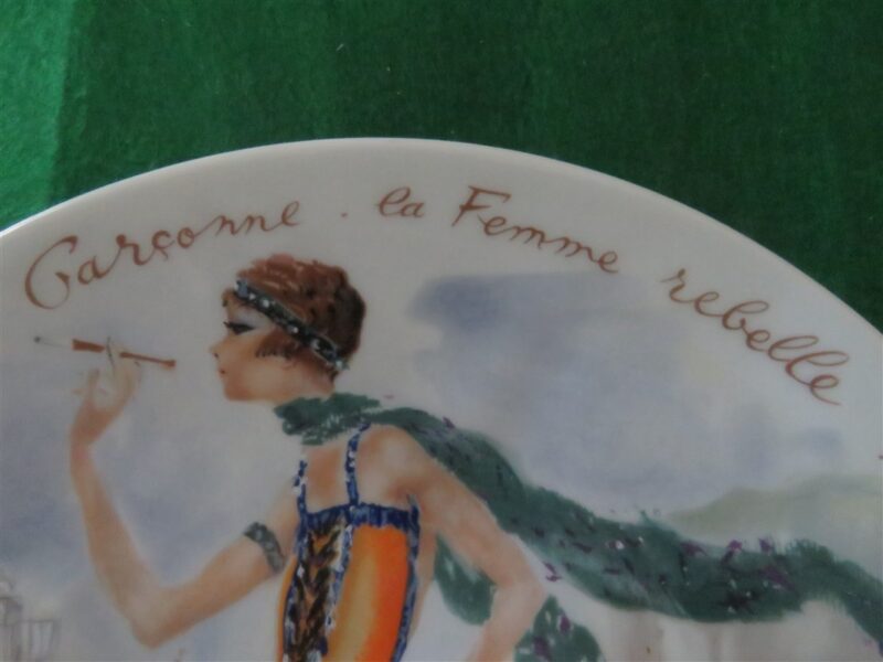 Collector Plate Henri d'Arceau Limoges Porcelaine Lesfemmes du Siecle 3