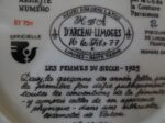 Collector Plate Henri d'Arceau Limoges Porcelaine Lesfemmes du Siecle 5
