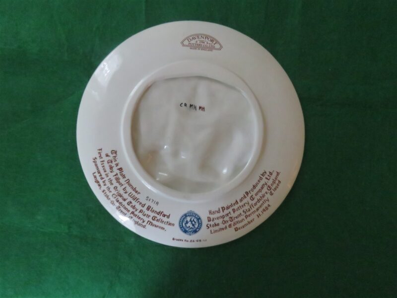 Toby Filpot Plate Collection by Wilfred Blandford. Made by Davenport Pottery 2