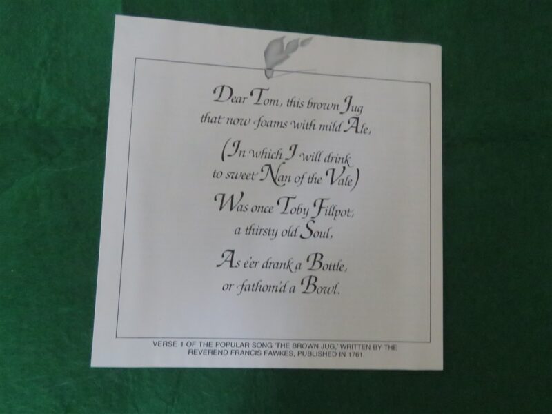 Toby Filpot Plate Collection by Wilfred Blandford. Made by Davenport Pottery 4