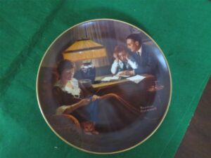 Norman Rockwell “Father’s Help” Light Campaign Series Edwin M Knowles 1