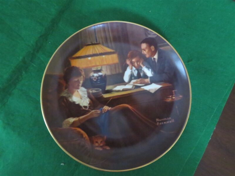 Norman Rockwell “Father’s Help” Light Campaign Series Edwin M Knowles 1