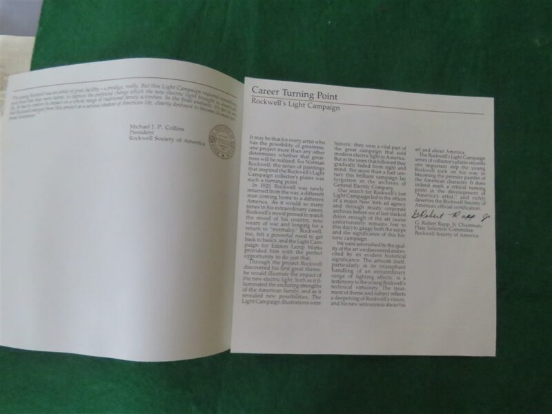 Norman Rockwell “Close Harmony” Light Campaign Series Edwin M Knowles 6