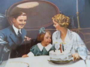 Norman Rockwell “The Birthday Wish” Light Campaign Series Edwin M Knowles 2